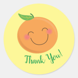 リトルかわいこちゃんタンジェリンベビーシャワー男女兼用 ラウンドシール