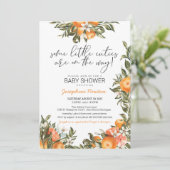 リトルかわいこちゃんツインズまたはマルチプルベビーシャワー 招待状 (スタンド正面)