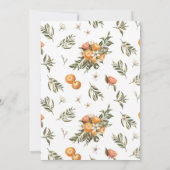 リトルかわいこちゃんツインズまたはマルチプルベビーシャワー 招待状 (裏面)