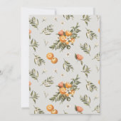 リトルかわいこちゃんツインズまたはマルチプルベビーシャワー 招待状 (裏面)