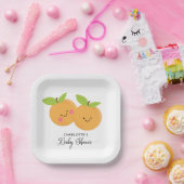 リトルかわいこちゃんツインズベビーシャワー紙プレート ペーパープレート (パーティー)