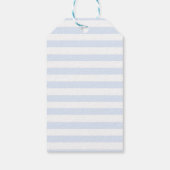 リトルかわいこちゃんテーマブルーベビーシャワーの好意 ギフトタグ (裏面)