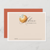 リトルかわいこちゃんテーマベビーシャワーアドバイスカード ポストカード (正面/裏面)