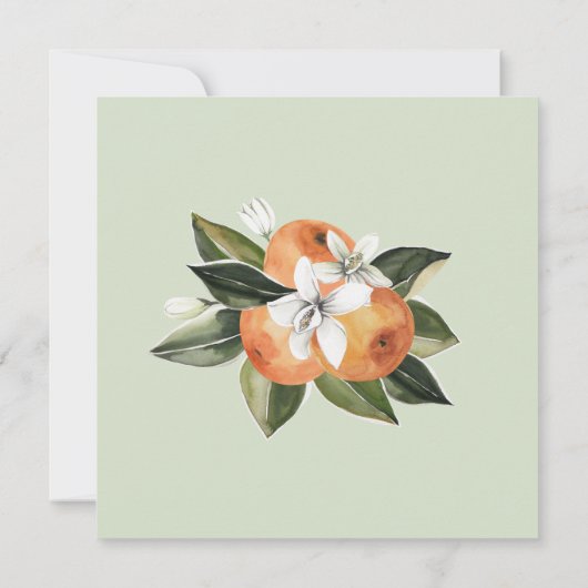 リトルかわいこちゃんテーマ男女兼用ベビーシャワー 招待状 (裏面)