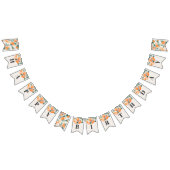 リトルかわいこちゃんハッピーバースデーバナーオレンジ誕生日 バンティングフラッグ (全)