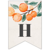 リトルかわいこちゃんハッピーバースデーバナーオレンジ誕生日 バンティングフラッグ (第2の旗)