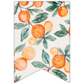 リトルかわいこちゃんハッピーバースデーバナーオレンジ誕生日 バンティングフラッグ (第1の旗)