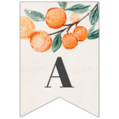 リトルかわいこちゃんハッピーバースデーバナーオレンジ誕生日 バンティングフラッグ (第3の旗)