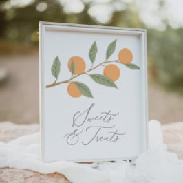 リトルかわいこちゃんバースデーパーティースイーツ&トリートサイン ポスター