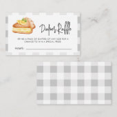 リトルかわいこちゃんパイおむつラッフルベビーシャワー エンクロージャーカード (正面/裏面)