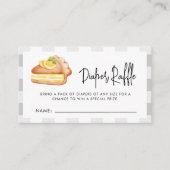 リトルかわいこちゃんパイおむつラッフルベビーシャワー エンクロージャーカード (正面)