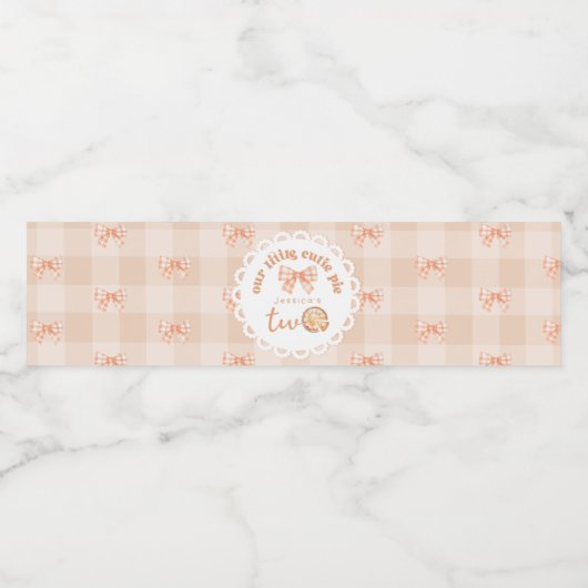 リトルかわいこちゃんパイは2つの甘い2番目の誕生日である ペットボトルラベル (シングルラベル)