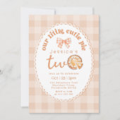 リトルかわいこちゃんパイは2歳の誕生日パーティー 招待状 (正面)