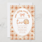 リトルかわいこちゃんパイは2歳の誕生日パーティー 招待状 (正面)