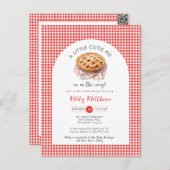 リトルかわいこちゃんパイアップルギンガムベビーシャワー ポストカード (正面/裏面)