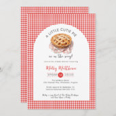 リトルかわいこちゃんパイアップルギンガムベビーシャワー 招待状 (正面/裏面)