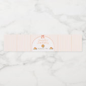 リトルかわいこちゃんパイオレンジギンガムウォーターボトル ペットボトルラベル (シングルラベル)