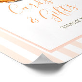 リトルかわいこちゃんパイオレンジギンガムカードとギフト ポスター (角)