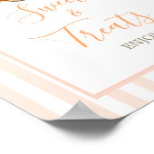 リトルかわいこちゃんパイオレンジギンガムスイートトリートサイン ポスター (角)