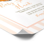 リトルかわいこちゃんパイオレンジギンガムベビーソック狩り ポスター (角)