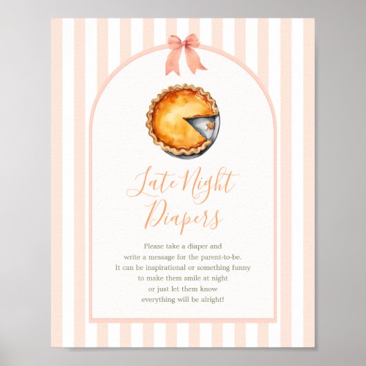 リトルかわいこちゃんパイオレンジギンガムレイトナイトオムツ ポスター (正面)