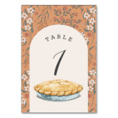 リトルかわいこちゃんパイオレンジフローラガールベビーシャワー テーブルナンバー (裏面)