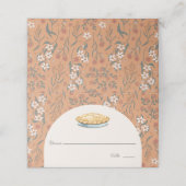 リトルかわいこちゃんパイオレンジフローラガールベビーシャワー プレイスカード (外部開封)