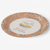 リトルかわいこちゃんパイオレンジフローラ赤ちゃんシャワー ペーパープレート (アングル)