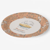 リトルかわいこちゃんパイオレンジフローラ1st誕生日 ペーパープレート (アングル)