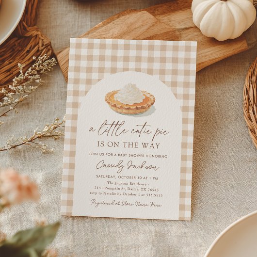 リトルかわいこちゃんパイオンザウェイ秋ベビーシャワー 招待状