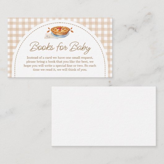 リトルかわいこちゃんパイギンガムブックスベビー エンクロージャーカード (正面/裏面)