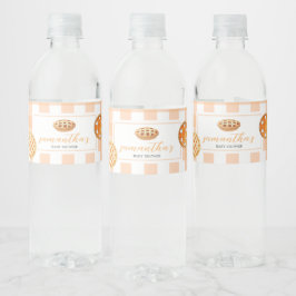 リトルかわいこちゃんパイギンガムベビーシャワー ペットボトルラベル