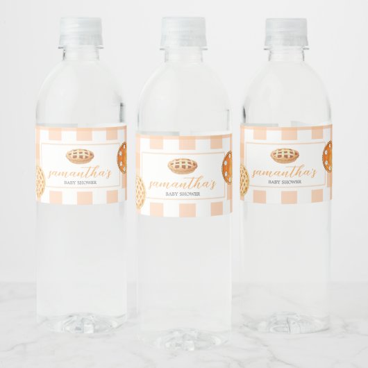 リトルかわいこちゃんパイギンガムベビーシャワー ペットボトルラベル (ボトル)