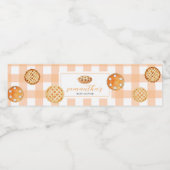 リトルかわいこちゃんパイギンガムベビーシャワー ペットボトルラベル (シングルラベル)