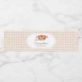 リトルかわいこちゃんパイギンガムベビーシャワー ペットボトルラベル (シングルラベル)