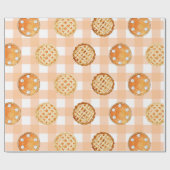 リトルかわいこちゃんパイギンガムベビーシャワー ラッピングペーパー (フラット)