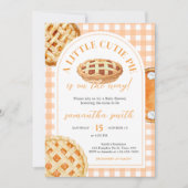 リトルかわいこちゃんパイギンガムベビーシャワー 招待状 (正面)