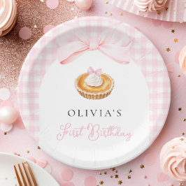 リトルかわいこちゃんパイコケットファースト誕生日 ペーパープレート