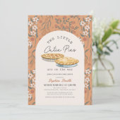 リトルかわいこちゃんパイズツインズオレンジフローラベビーシャワー 招待状 (スタンド正面)