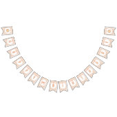 リトルかわいこちゃんパイハッピーバースデーギンガムボウ バンティングフラッグ (全)