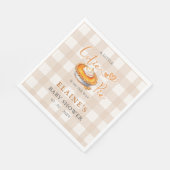 リトルかわいこちゃんパイパンプキンパイ秋ベビーシャワー スタンダードランチョンナプキン (角)