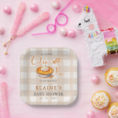 リトルかわいこちゃんパイパンプキンパイ秋ベビーシャワー ペーパープレート (パーティー)