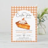 リトルかわいこちゃんパイパンプキン秋ジンガムベビーシャワー 招待状 (スタンド正面)