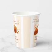 リトルかわいこちゃんパイパンプキン秋ストライプベビーシャワー 紙コップ (右)