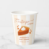 リトルかわいこちゃんパイパンプキン秋ストライプベビーシャワー 紙コップ (正面)