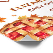 リトルかわいこちゃんパイパンプキン秋ベビーシャワーウェルカム ポスター (角)