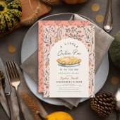 リトルかわいこちゃんパイピンクフローラガールベビーシャワー 招待状