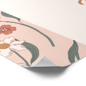 リトルかわいこちゃんパイピンクフローラ赤ちゃんシャワーへようこそ ポスター (角)