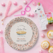 リトルかわいこちゃんパイピンクフローラ赤ちゃんシャワー ペーパープレート (パーティー)