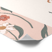 リトルかわいこちゃんパイピンクフローラ1st誕生日へようこそ ポスター (角)